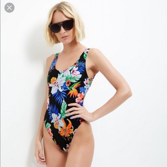 ASOS Other - Retro Hawaiian print one piece swimsuit